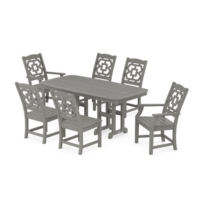 Martha Stewart by POLYWOOD Chinoiserie 7-Piece Dining Set