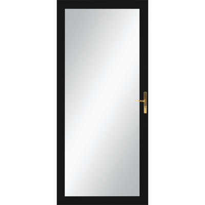 50 Series Fullview Storm Door with Brass Handle