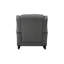 Chaise berçante, densité de mousse D18 / 24, profondeur de siège de 20 po, poids du produit à bascule avec structure en bois de 54,49 lb, largeur, capacité de 220 lb, gris 33,4 po