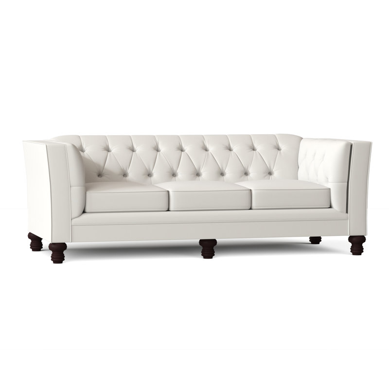 Kirtin 89'' Upholstered Sofa, Akiko Bone
