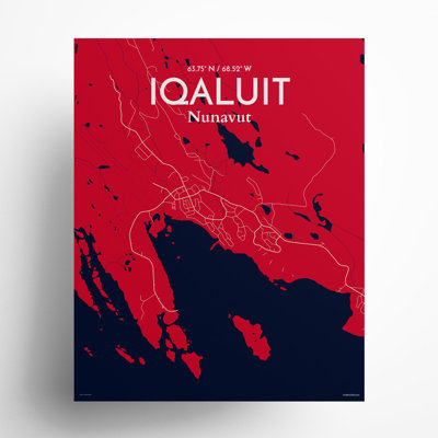 «Iqaluit City Map», impression