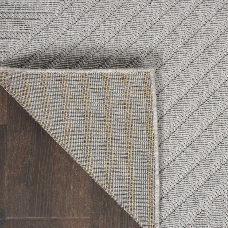 Tapis intérieur / extérieur gris Mira, Tapis de couloir 2 pi 2 po x 10 pi