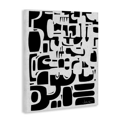 Toile contemporaine noire, design par Ishita Banerjee