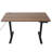 Hafiza Adjustable Height Solid Wood Solid Wood and Iron Standing Desk with Built-In Electrical Outlet