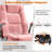 Modern Leather Executive Office Chair With Flip-Up Armrests And Adjustable Lumbar Support-240616092