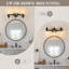 Luminaire de meuble-lavabo 3 lumières, applique murale noire moderne avec abat-jour en verre transparent pour miroir, salle d'eau, chambre à coucher, salon, à intensité variable-1528124724-1528124723-1528124725