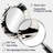 Essential Being Black And White Abstract - Black Modern Oval Wall Mirror-1727424403