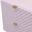 Table de chevet 2 tiroirs rose ultrabrillant