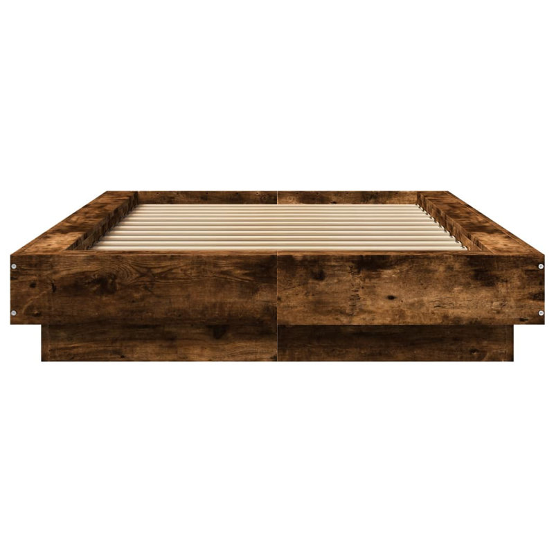 Pasol Bed, Smoked Oak, European Single (90 x 200cm)