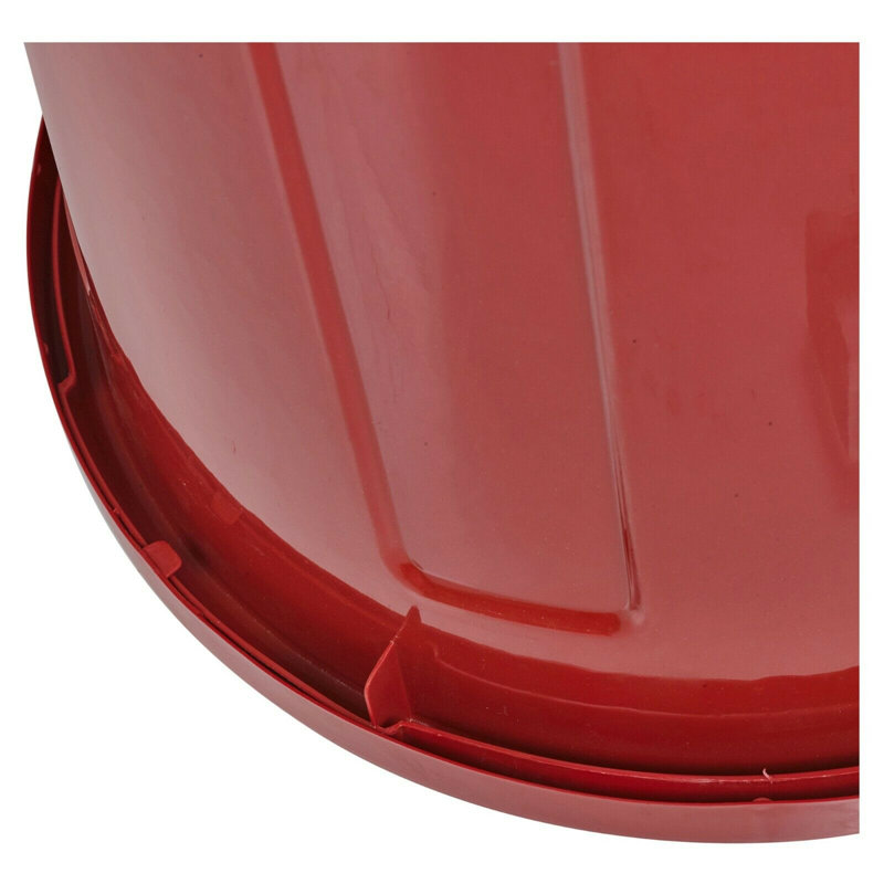 Alaina Plastic Manual Lift Kitchen Trash Can - 21L, Red