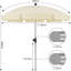 Buroker 180cm Beach Parasol