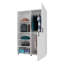 Armoire 2 portes avec rangement ouvert Wengue-1033097673