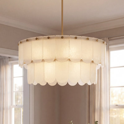 Kelvyn 10-Light Pendant in Noble Brass