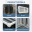 Remise en métal 6 x 4 pi avec portes coulissantes et ventilation