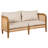 Outdoor Patio Cushioned Sofa