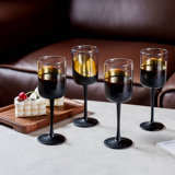 Bertila 14 oz. Modern Wine Goblet Glasses Set