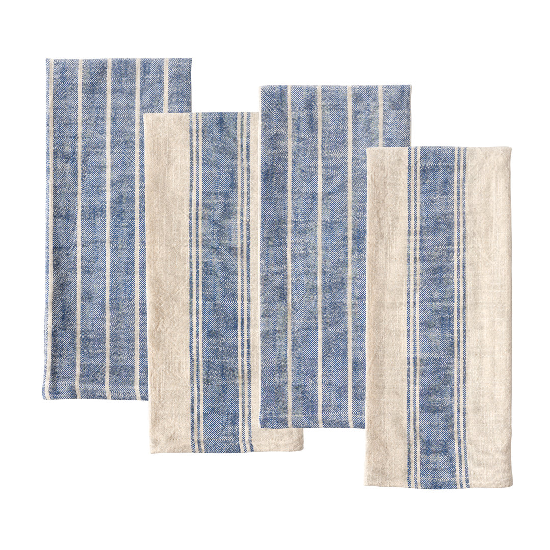 Damali 4 Piece Slubbed Tea Towel Set Birch Lane™ 