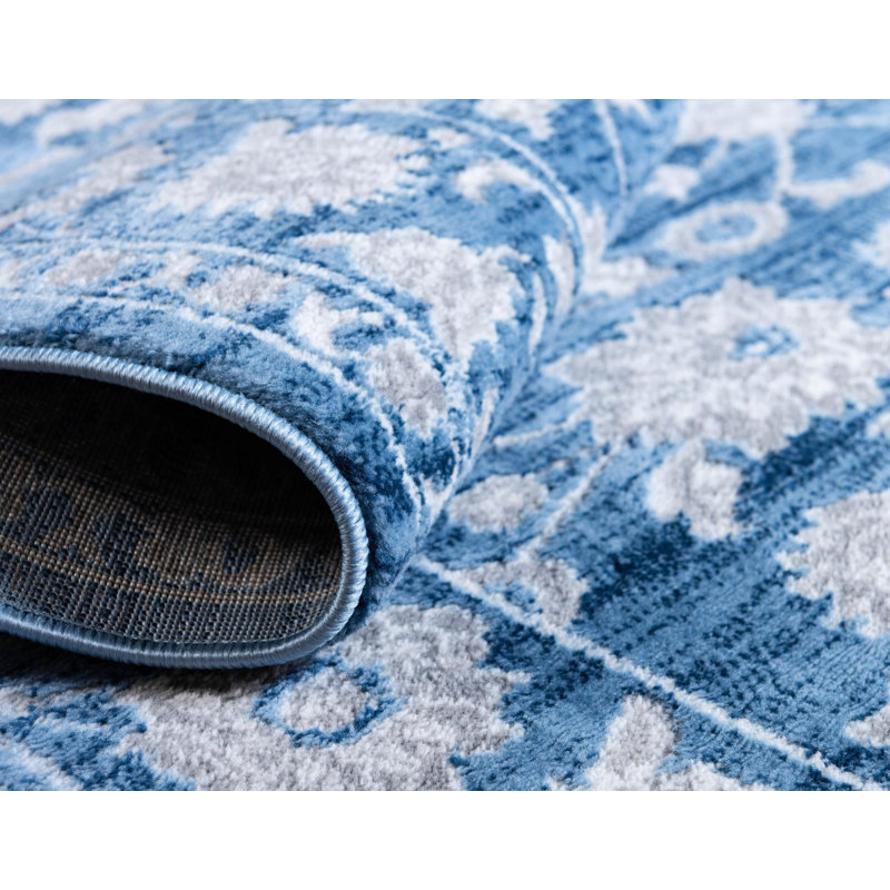 Myatt Blue Rug, Rectangle 5'3" x 7'1"