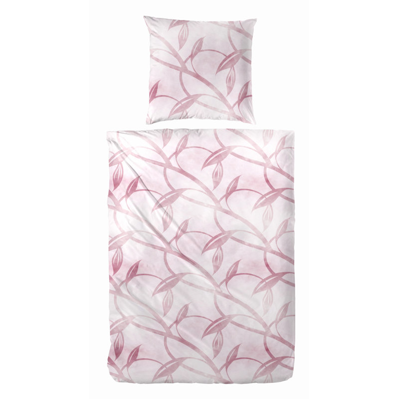 Lamont Duvet Cover Set, Pink, 155 x 220 cm - 1 Pillowcase (80 x 80 cm)
