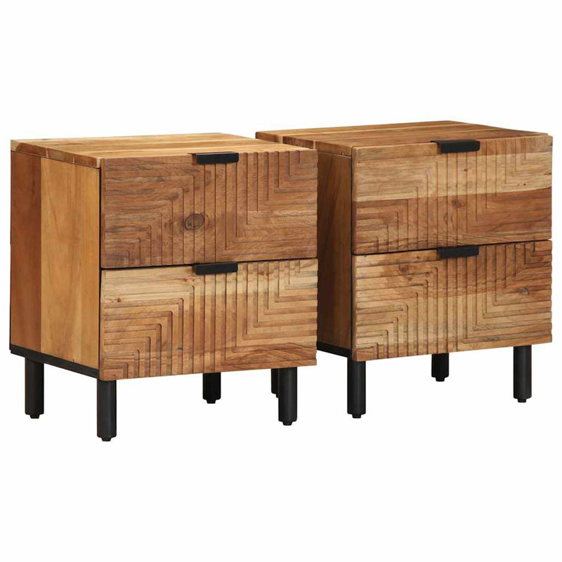 40cm W Metal Bedside Table