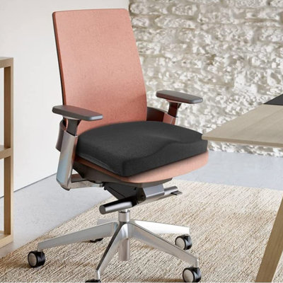 Memory Foam Seat Cushion, Office Soft Seat Cushion with Carry Handle, Washable Cover, Comfortable Coccyx Cushion for Home Office Chair Pad, Car Seat, Wheelchair