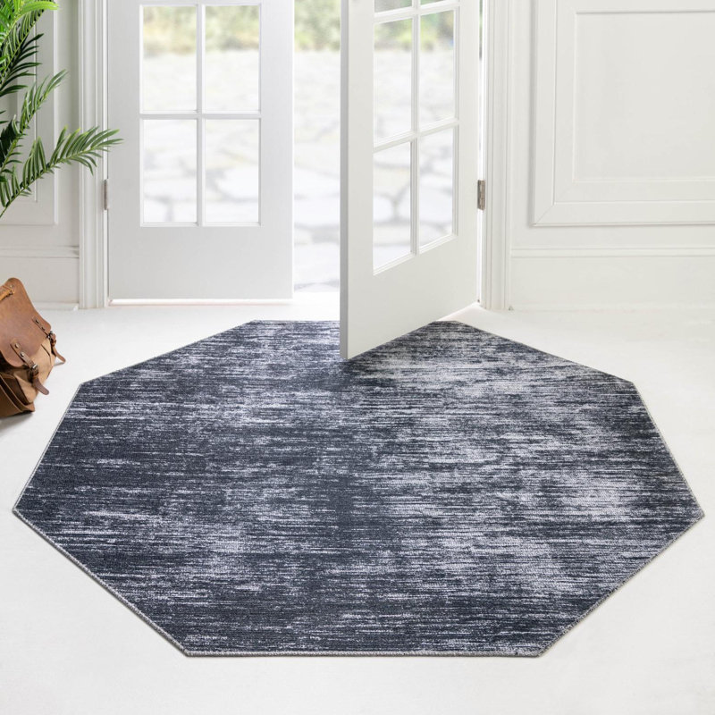 Monroy Chenille Indoor Rug, Octagon 7'7" x 7'7"
