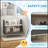 Kids Bookcase Toy Shelf, 2 Tier Toddlers Toy Storage Shelf with 5 Compartments, Anti-tip Device