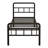 18 Inch Metal Bed Frame with Headboard and Footboard-963486998