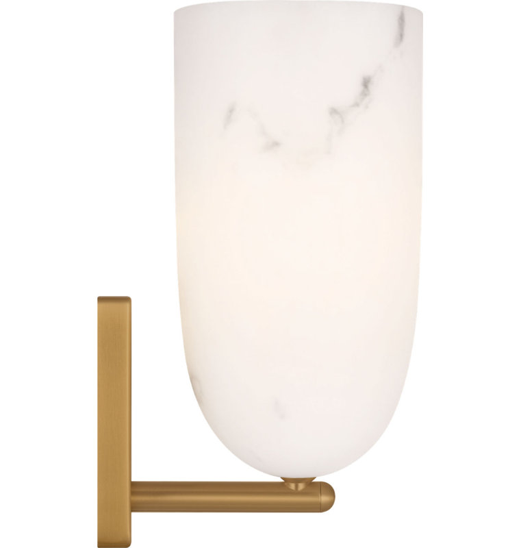 Savina 12 Sconce, Burnished Brass
