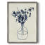 Indigo Floral Vase I, reproduction encadrée - bois massif-1043197819