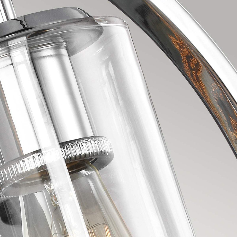 Rochford Steel Flush Mounted Sconce, Polished Chrome