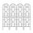 2 Pack Metal Garden Trellis