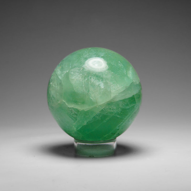 Genuine Green Fluorite Sphere From Mexico (554 Grams)
