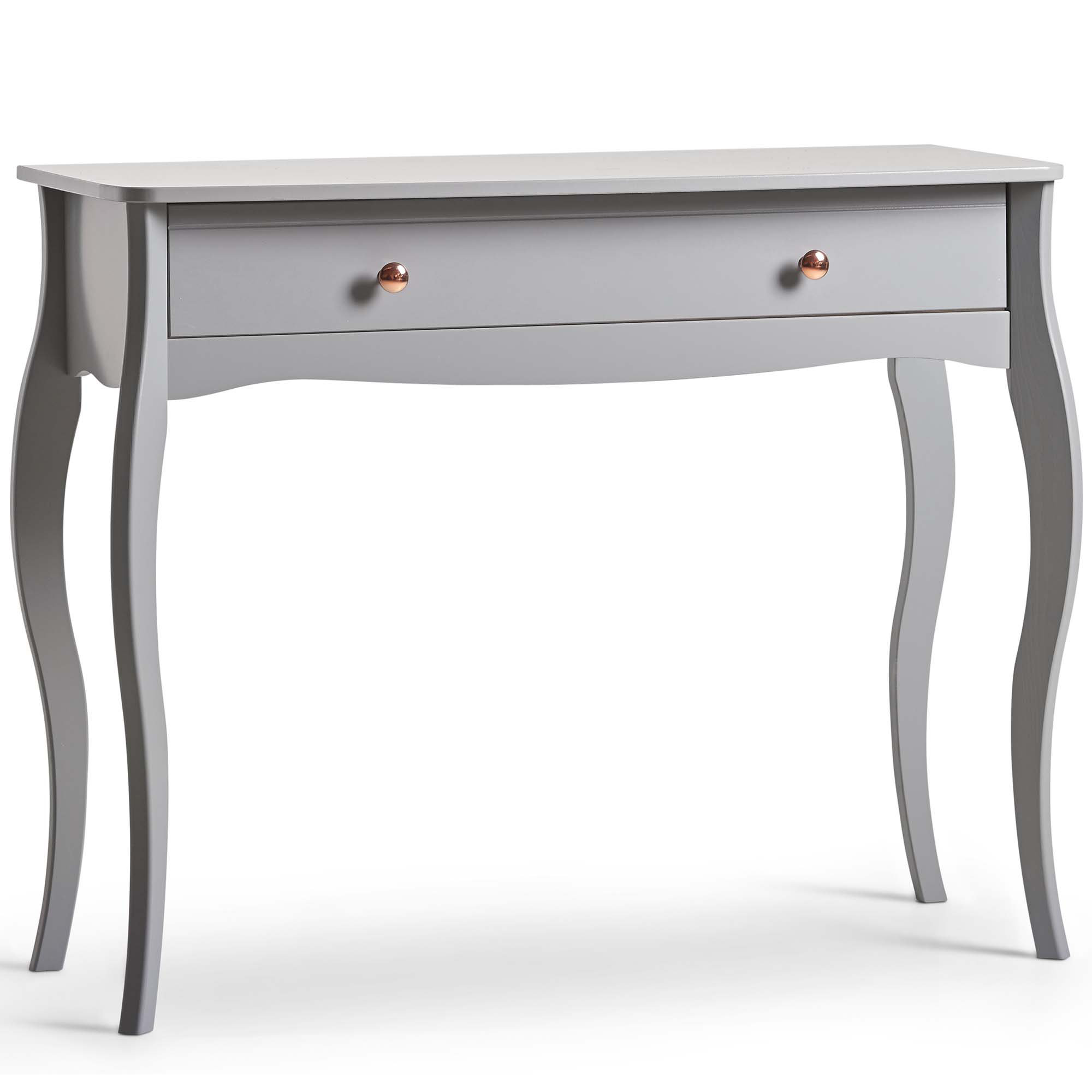 Grey and rose gold dressing deals table