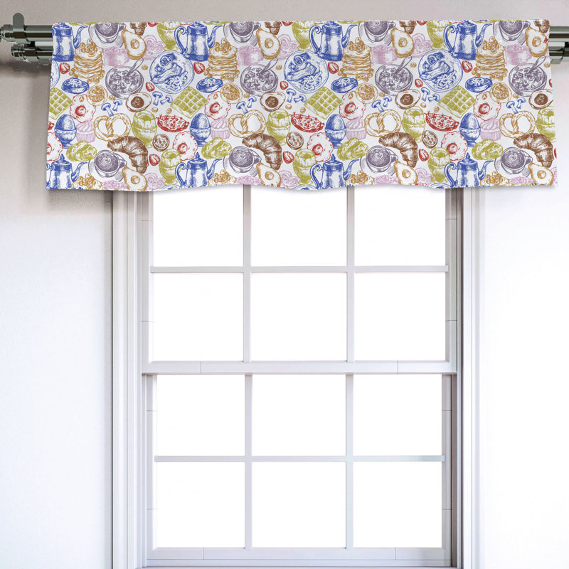 Sateen Ruffled Window Valance