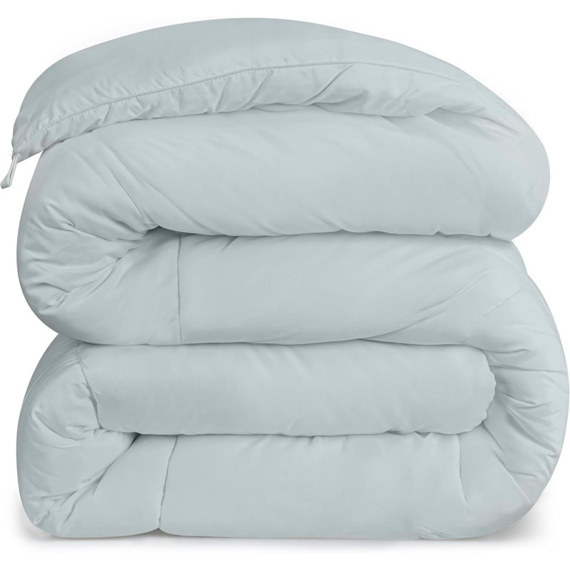 Édredon toutes saisons 250 g / m² - Édredon en duvet synthétique doux - Insert de couette moelleux en fibre de silicone - Cousu