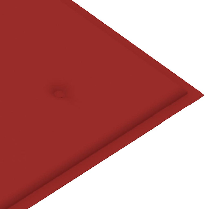 Banc de jardin en bois, Rouge