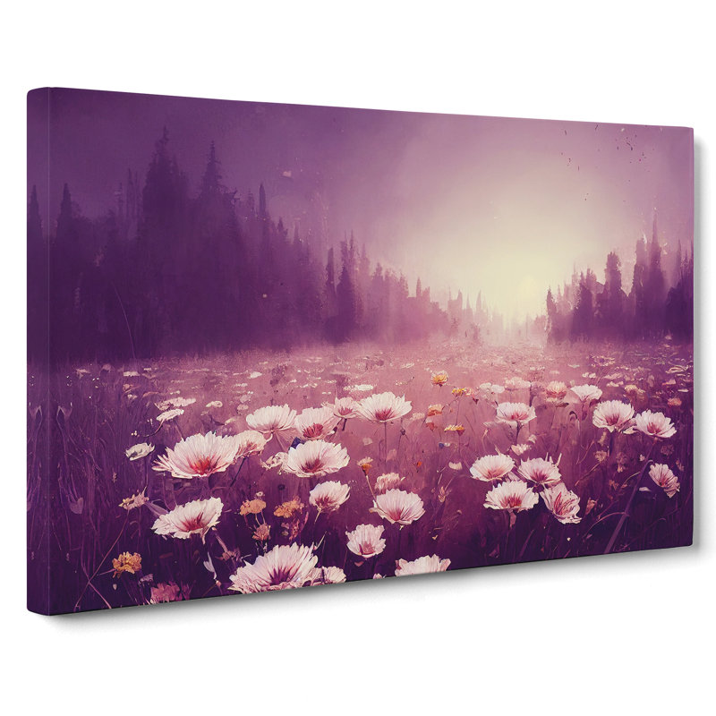 Field Of Flowers - Wrapped Canvas, 35cm H x 50cm W x 3cm D