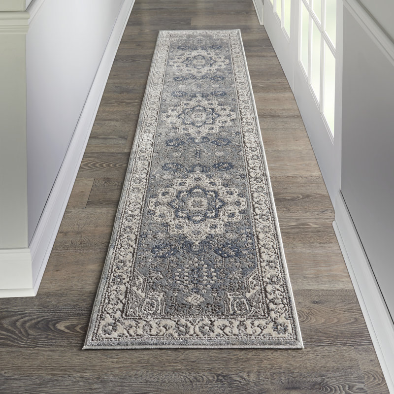 Tapis beige Freeda, Tapis de couloir 2 pi 2 po x 10 pi