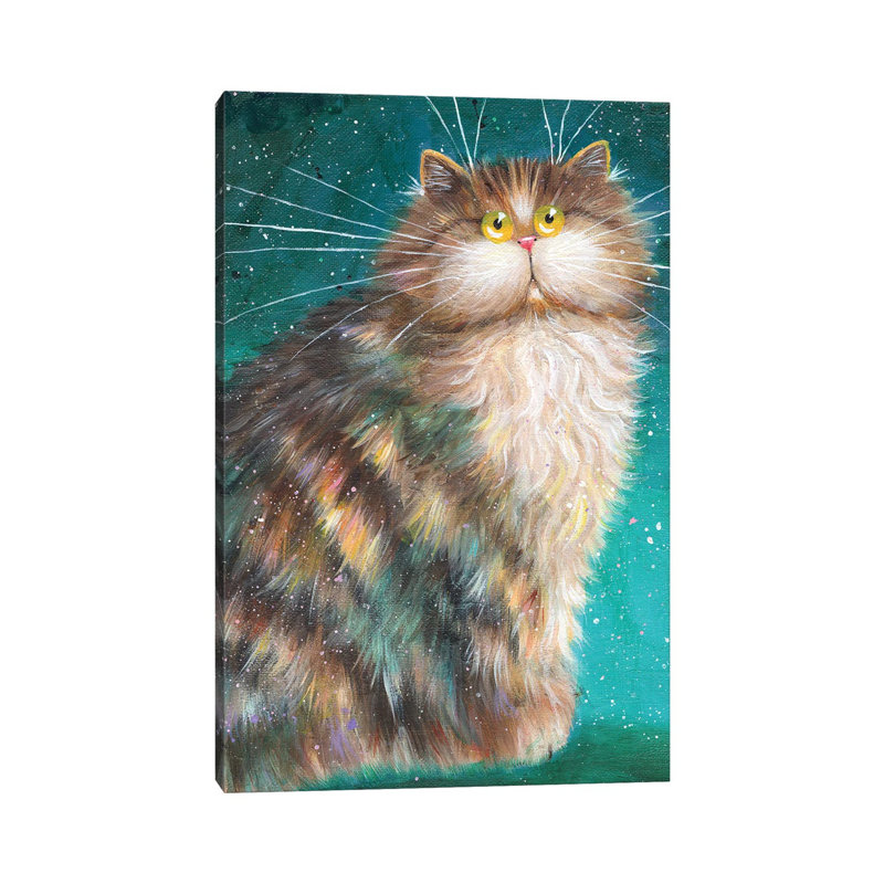 Minino by Kim Haskins - Print on Canvas, Wrapped Canvas, 30.48 cm H x 45.72 cm W