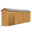 Modular Apex Garden Shed  20X4 No Windows Double Door
