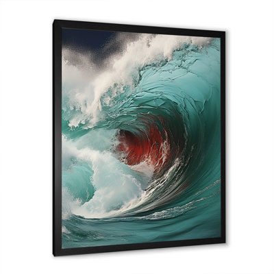 «Red Green Wave», impression sur toile