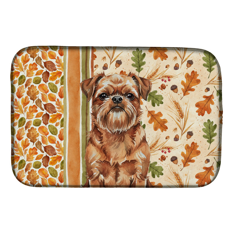 Tapis de séchage rouge Red Brussels Griffon Heirloom