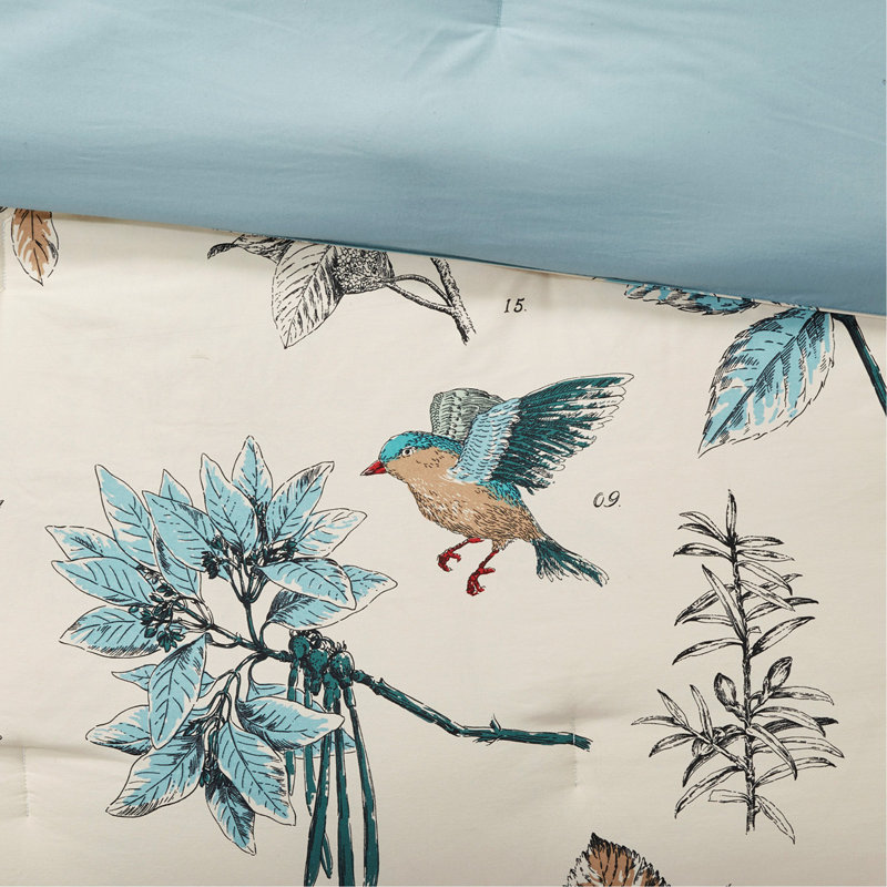 Ensemble d'édredon luxueux en sergé de coton imprimé 7 pièces avec taies décoratives assorties et coussins décoratifs, taille grand, certifié Oeko-Tex