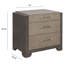 Table de chevet 3 tiroirs Mario