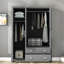 Armoire avec armoires et deux tiroirs
