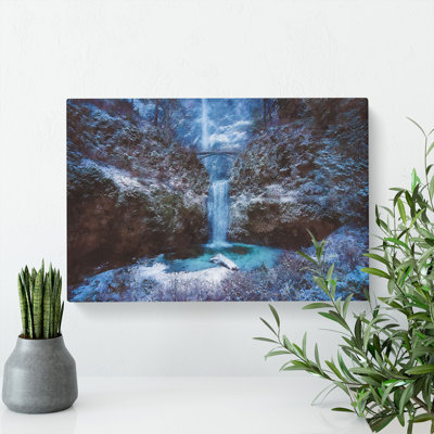 Multnomah Falls Waterfall Vol.2 - Wrapped Canvas