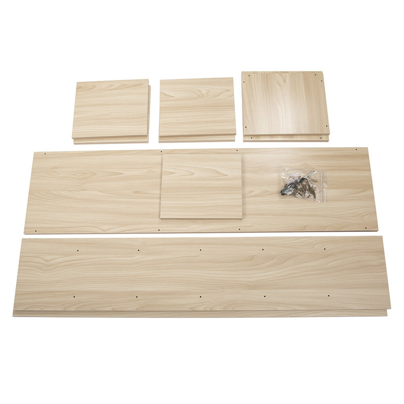 Solid Wood 93cm H Media Shelves