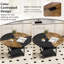 Round Metal Base Dining Table-489508748