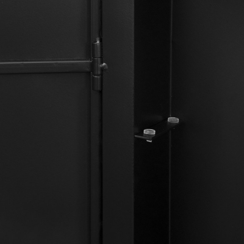 Armoire à pharmacie rectangulaire avec miroir, Noir